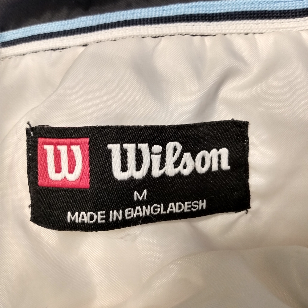 Vintage Wilson's Windbreaker Jacket Mens M Black W - Picture 7 of 7